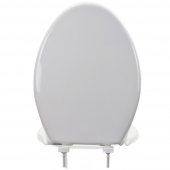 Bemis 7900TDGSL (White) Hospitality Plastic Elongated Toilet Seat w/ Soft-Close & DuraGuard, Heavy-Duty Bemis